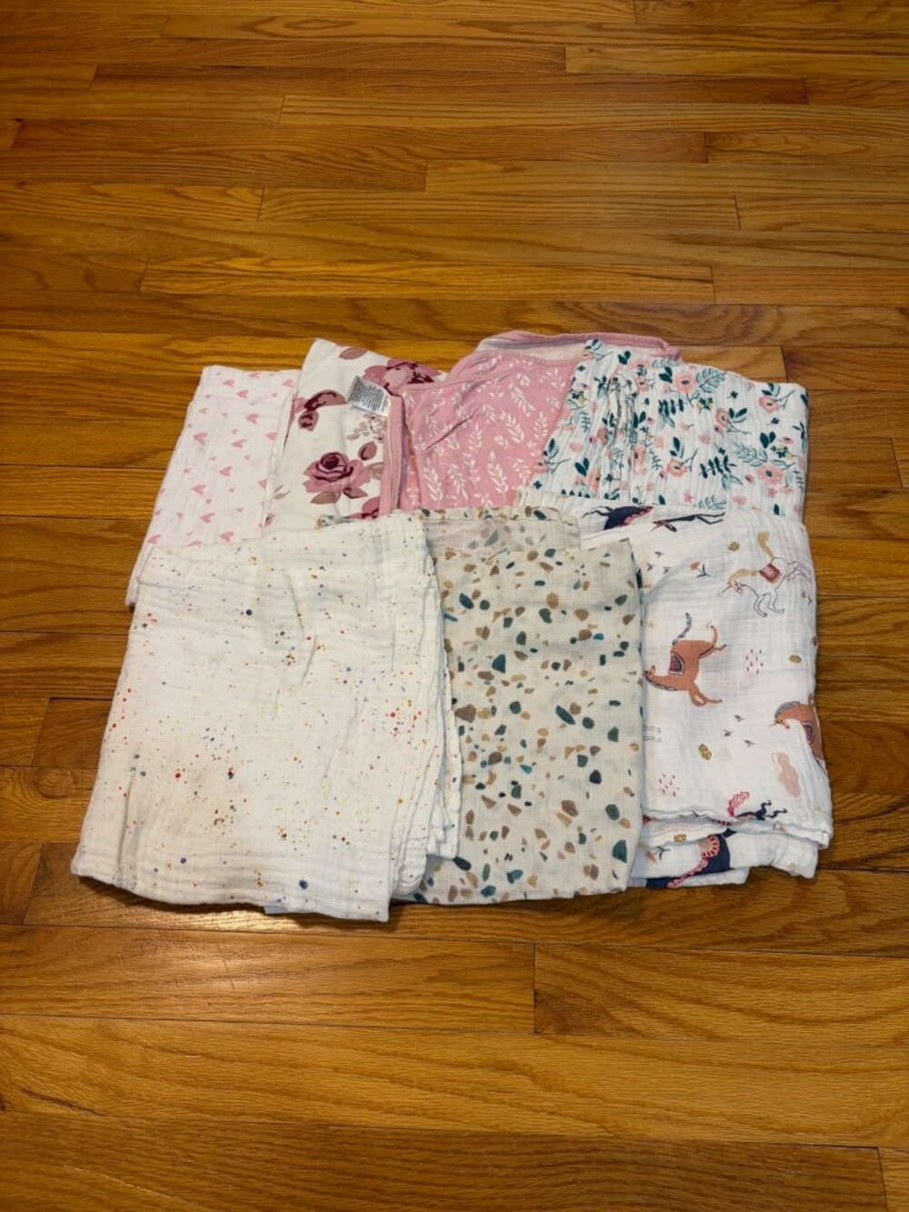 Assorted Swaddles, 7 Piece Lot